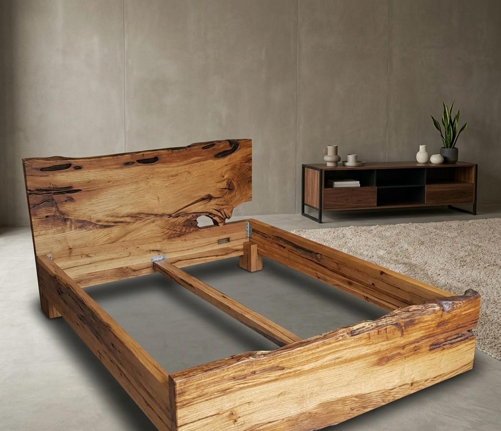 Modern Solid Wood Bed