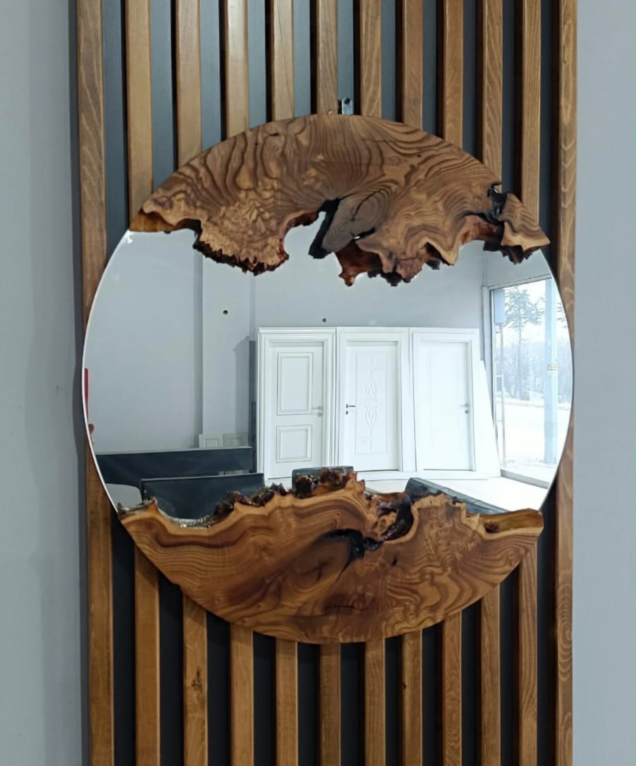 Luxury Full-Length Wooden Mirror