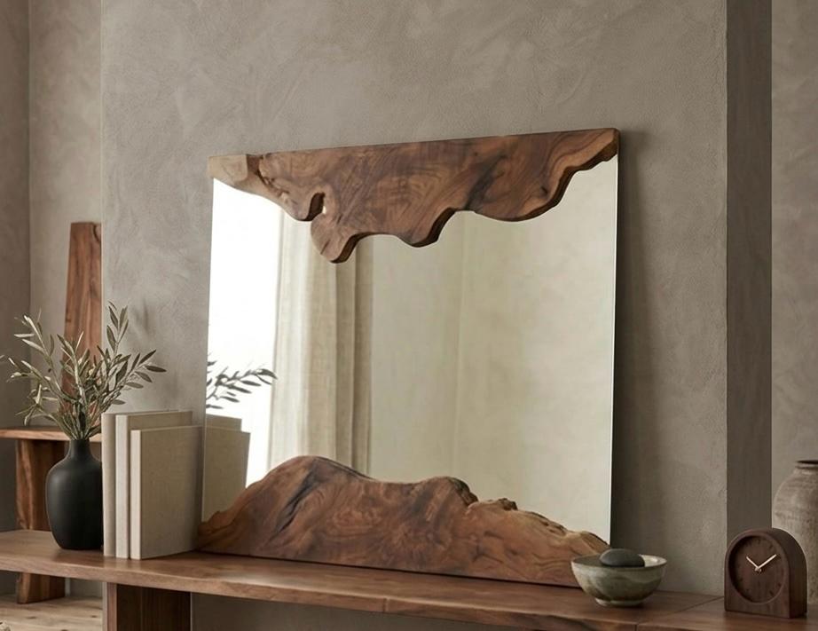Modern Solid Wood Mirror