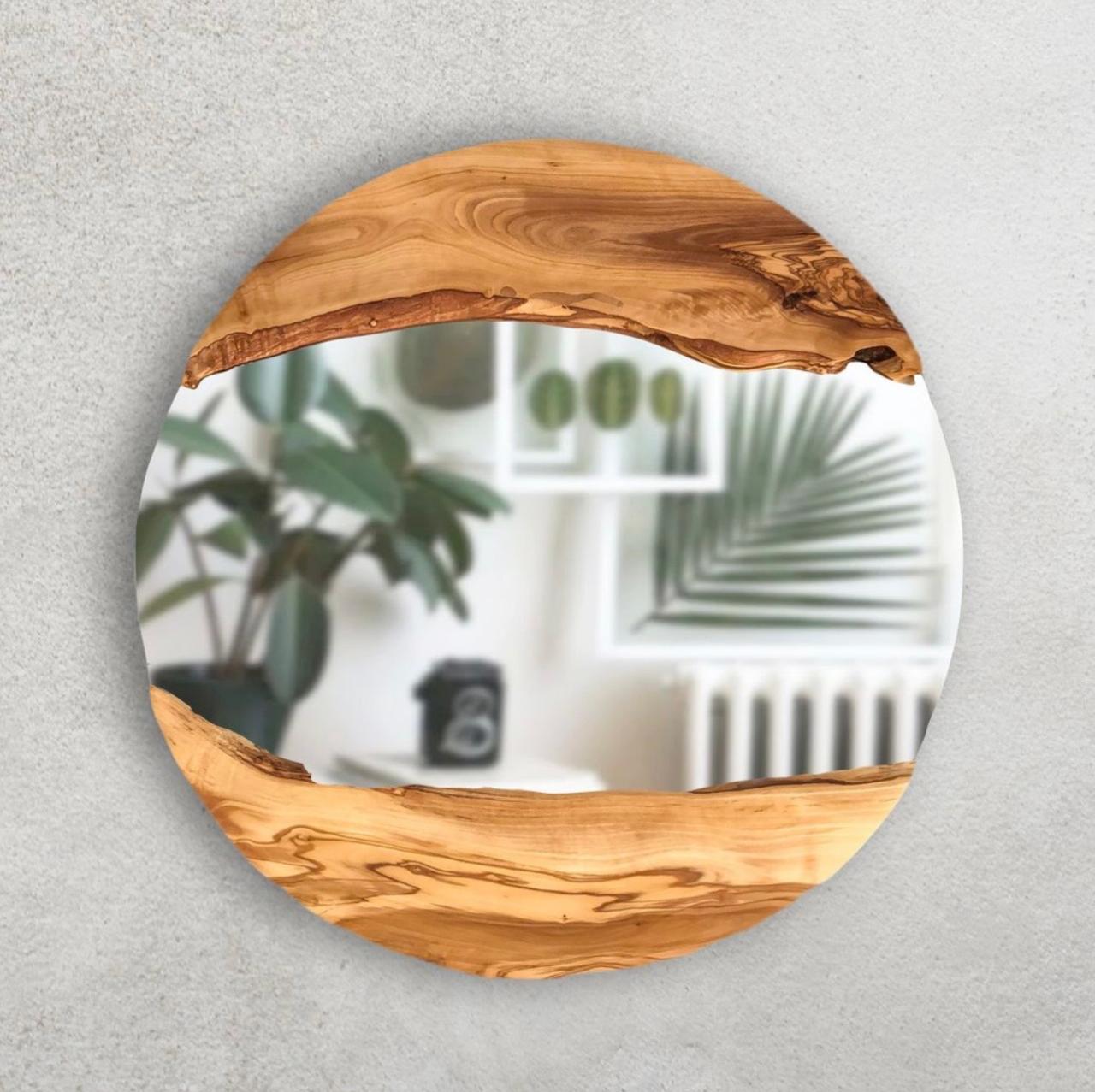 Modern Solid Wood Mirror