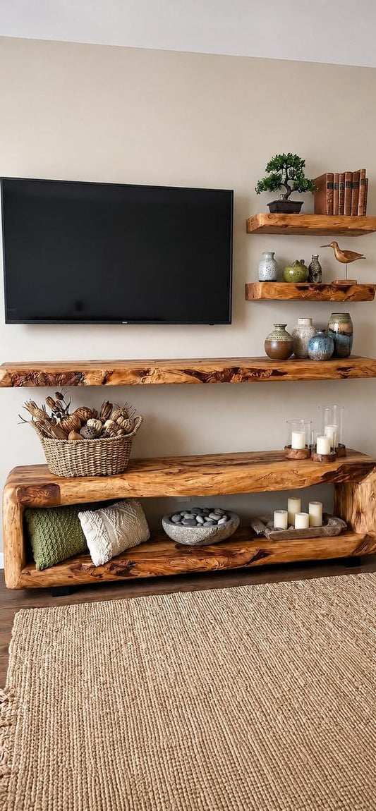 Luxury Walnut TV Unit