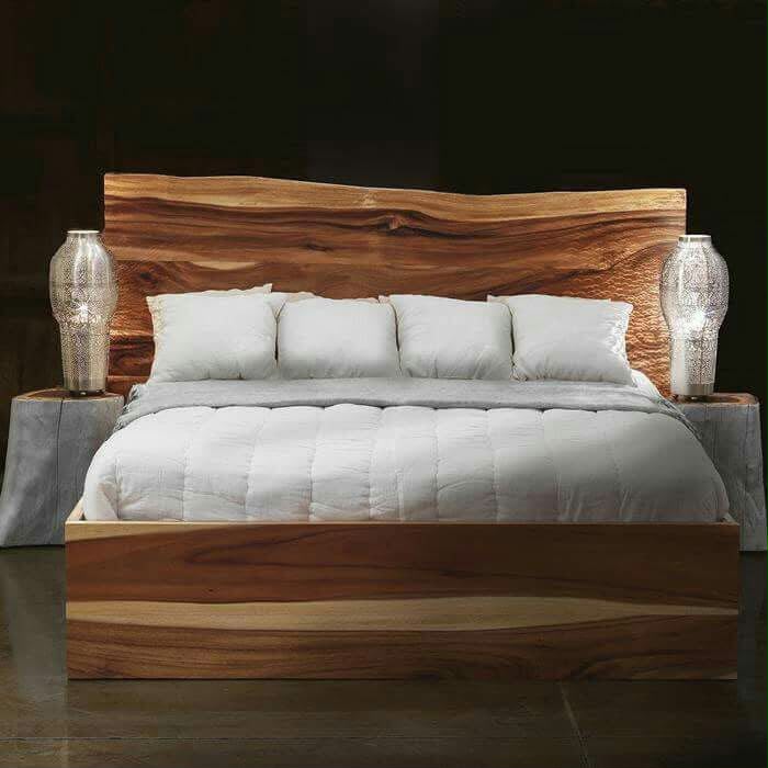 Scandinavian Solid Wood Bed