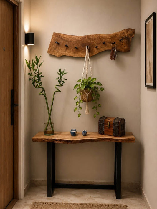Corner Wooden Display Shelf